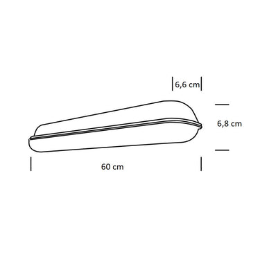 Plafo Stagna 600mm 18,0W 4000K